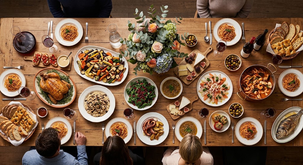 Mesa puesta para una invitación